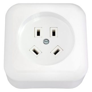 Розетка 3-х фазная с з/к 32А ОУ серия Электроплиты, белая, Bylectrica РА32-005