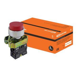 Кнопка SB2-BL42 с возвратом, 1НЗ, d22 мм, красная, IP40 TDM SQ0704-0049