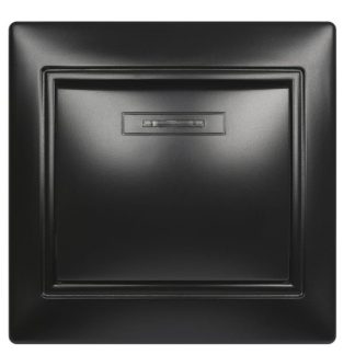 Выключатель 1 кл. 10А СУ с индикатором, серия Венера, черный, Smartbuy (SBE-01b-10-SW1-1c)