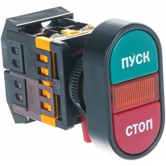 Кнопка APBB-22N «Пуск-Стоп» d22мм 1з+1р 240В неон IEK BBD11-APBB-K51