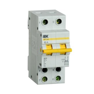 Выключатель-разъединитель трехпозиционный 2п ВРТ-63 63А IEK MPR10-2-063
