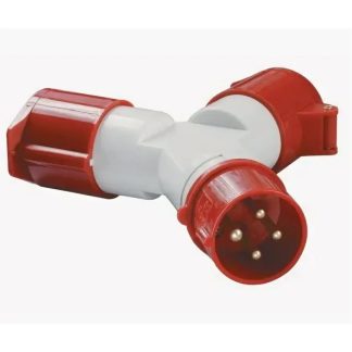 Адаптер 2-х луч. 16А 3P+PE 380В IP44 TS1012-214 IEK PAS22-016-4