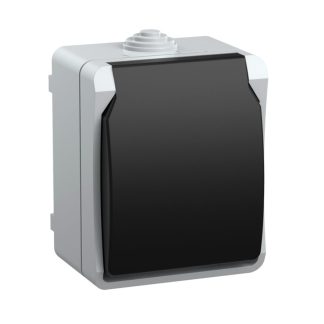 ФОРС Розетка наружная с заземлением с крышкой IP54 ERS12-K03-16-54-DC IEK