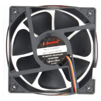 Вентилятор Gembird 120x120x38, втулка, 4 pin, провод 40 см, D12038SM-4