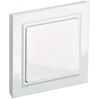 Выключатель 1 кл. 10А СУ серия BRITE, ВСР10-1-0-БрБ, белый, IEK BR-V10-0-10-K01-F