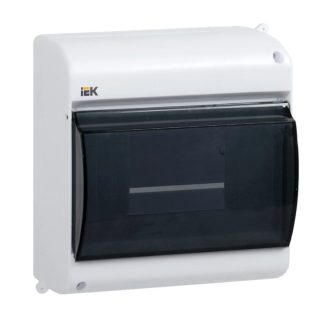Корпус ОП КМПн 2/6 Krepta 3 IP30 для 6-х авт. выкл. прозр. крышка пластик. бел. IEK MKP42-N-06-30-09