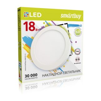Накладной (LED) светильник Round SDL Smartbuy-18w/6500K/IP40 (SBL-RSDL-18-65K)/30