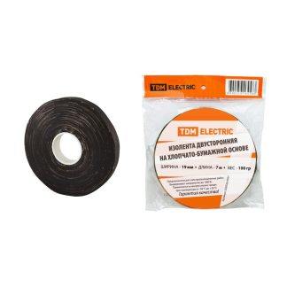 Изолента ХБ 19мм*7м двусторонняя (100 г)TDM SQ0526-0501