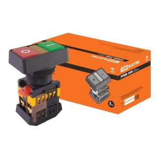 Кнопка РPВВ-30N «I-0» d30мм неон/230В 1з+1р TDM SQ0704-0026