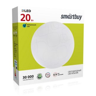 Светодиодный потолочный светильник (LED) Smartbuy-20W Cube (SBL-Cube-20-W-6K)/20