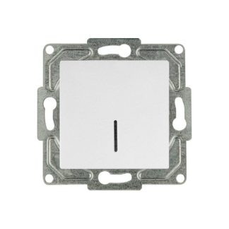 Выключатель 1 кл. 10А СУ серия Eqona, белый, Gunsan  2311-1100
