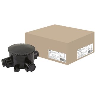 Коробка электромонтажная КЭМ 2-660-3 (КОР-73) ОП D95 мм IP65, 3-х рожк. (карболит) TDM SQ1401-1101