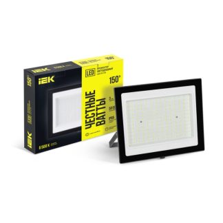 Прожектор светодиодный СДО 06-150 6500К IP65 черн. IEK LPDO601-150-65-K02