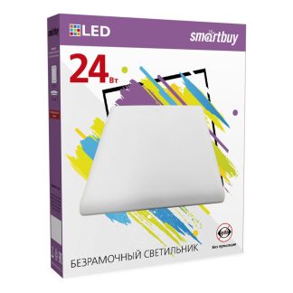 Светильник светодиодный безрамочный BDLS Smartbuy квадрат 24Вт/6500К (SBL-BDL-24-65K)