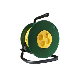 Удлинитель на катушке с з/к 4 гн 50м 10А/2,2кВт IP20 Союз 481S-3205