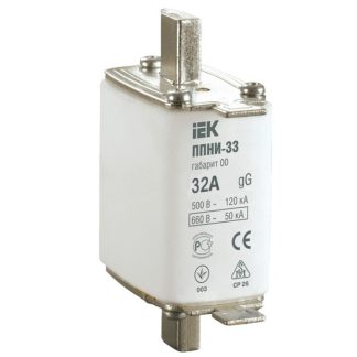 Вставка плавкая ППНИ-33 32А габарит 0 IEK DPP10-032