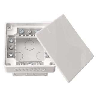 Коробка монтажная 95х95х53мм белая, Bylectrica КМ-212