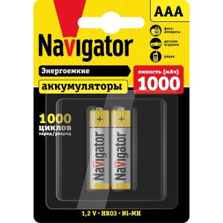 Аккумулятор Navigator 94 462 NHR-1000-HR03-BP2 AAA