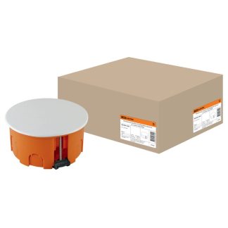 Распаячная коробка СП 80х40мм, крышка, пл. лапки, IP20, TDM SQ1403-1025