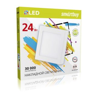 Накладной (LED) светильник Square SDL Smartbuy-24w/6500K/IP40 (SBL-SqSDL-24-65K)/20