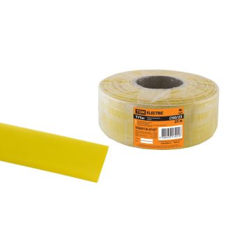 Термоусаживаемая трубка ТУТнг 50/25 желтая по 1м TDM SQ0518-0107
