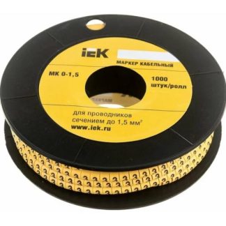 Маркер каб. МК0-1.5мм «3» 1000шт/ролл IEK UMK00-3