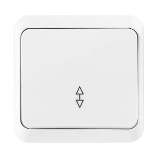 Выключатель 1 кл. 10А ОУ проходной, серия Юпитер, белый, Smartbuy (SBE-03w-10-SW12-0)