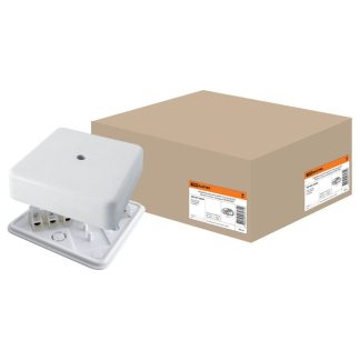 Коробка распаячная КР 75х75х20 ОП с клем. колодкой белая IP40 TDM SQ1401-0204