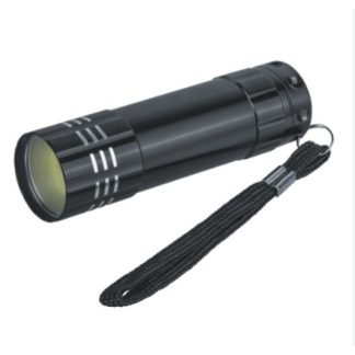 Металический фонарь серии NPT-CM17-3AАА алюм. 1COB LEDx1Вт,1реж,блист.
