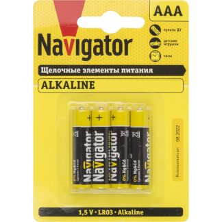 Элемент питания Navigator 61 462 NBT-NPE-LR03-BP4 (Алкалин)