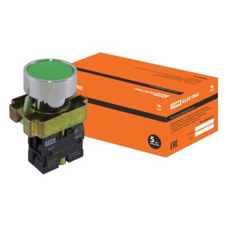 Кнопка SB2-BА31 с возвратом, 1НО, d22 мм, зеленая, IP40 TDM SQ0704-0038