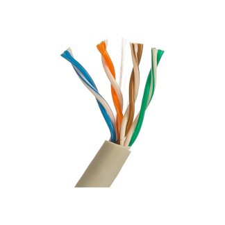 Кабель витая пара U/UTP кат.5E 4х2х24AWG solid LSZH нг(А)-HF UUTP4-C5E-S24-IN-LSZH-GY-305 сер.(м)Hyp