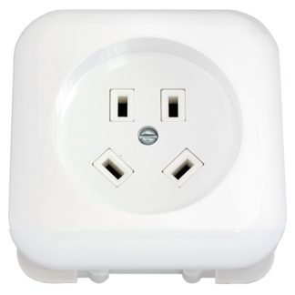 Розетка 3-х фазная с з/к 32А СУ серия Электроплиты, белая, Bylectrica РС32-004