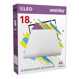 Светильник светодиодный безрамочный BDLS Smartbuy квадрат 18Вт/6500К (SBL-BDL-18-65K)