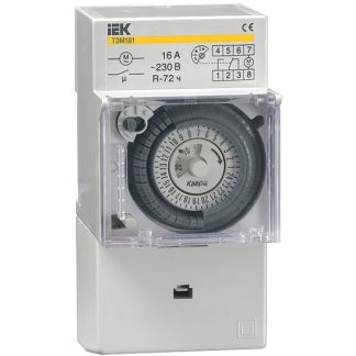 Таймер аналоговый ТЭМ-181 16А 230В на DIN-рейку IEK MTA20-16