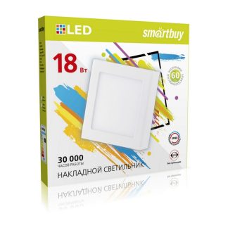 Накладной (LED) светильник Square SDL Smartbuy-18w/6500K/IP40 (SBL-SqSDL-18-65K)/30