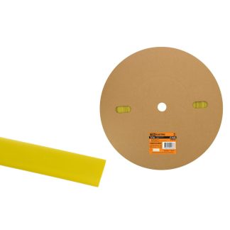 Термоусаживаемая трубка ТУТнг 16/8 желтая (100 м/ролл) TDM SQ0518-0037