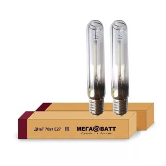 Лампа газоразрядная натриевая ДНаТ 100 E40 (25) МЕГАВАТТ 02928