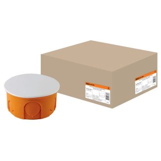 Распаячная коробка СП D80х40мм, крышка, IP20, TDM SQ1402-1007