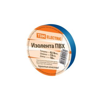 Изолента ПВХ 0,13*15мм Синяя 10метров TDM SQ0526-0025