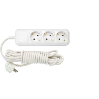 Удлинитель с з/к 3 гнезда 5 метров 16А/3,5кВт ПВС 3х1,5 Bylectrica У16-321