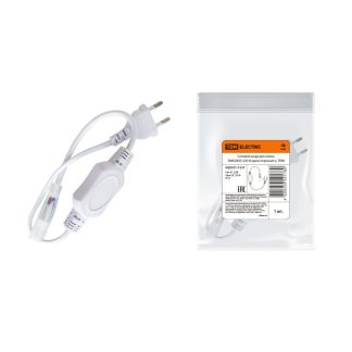 Сетевой шнур для неона SMD2835-220 В одностороннего, TDM SQ0331-1537