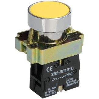 Кнопка LAY5-BA51 без подсветки желт. 1з IEK BBT60-BA-K05