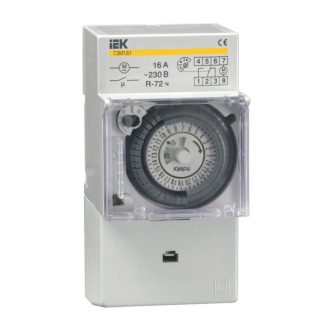 Таймер аналоговый ТЭМ-181 16А 230В на DIN-рейку IEK MTA20-16
