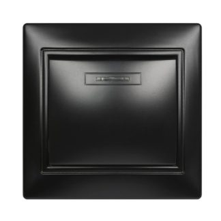 Выключатель 1 кл. 10А СУ с индикатором, серия Венера, черный, Smartbuy (SBE-01b-10-SW1-0-c)