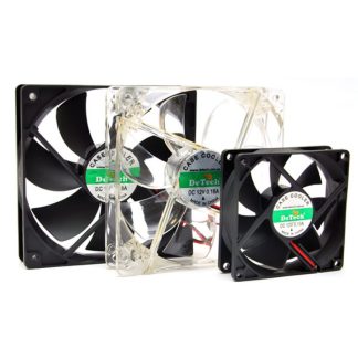 Вентилятор для компьютерного корпуса 8 см черный DT-CF8025BK DETECH