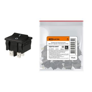 Клавишный переключатель MRS-201 черный 2 положения 2з TDM SQ0703-0047