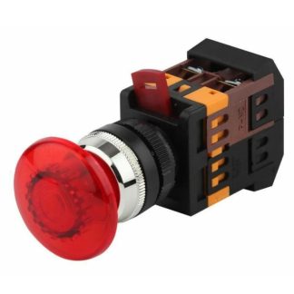 Кнопка «Грибок» AEAL-22 d22мм 1з+1р 240В с фиксацией красн. IEK BBG60-AEAL-K04