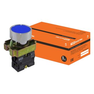 Кнопка SB2-BА61 с возвратом, 1НО, d22 мм, синяя, IP40 TDM SQ0704-0041
