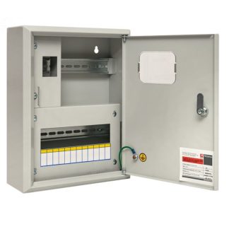 Щит металлический ЩУРн 1/12 с окном IP31 360х280х110 под электросчетчик mb23-1/12e EKF